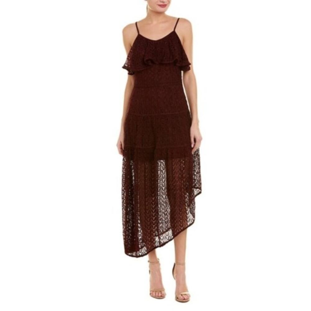 Anthropologie Brown Midi Dress